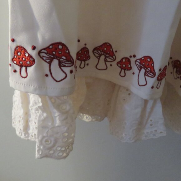 MOCHIPAN Amanita Long Mushroom Dress Whimsical Mushroomcore Coquette 4XL NWT - Picture 13 of 16
